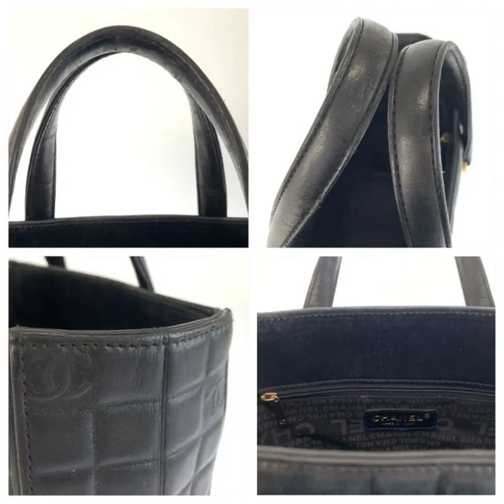 Chanel Icon Choco Bar Leather Tote